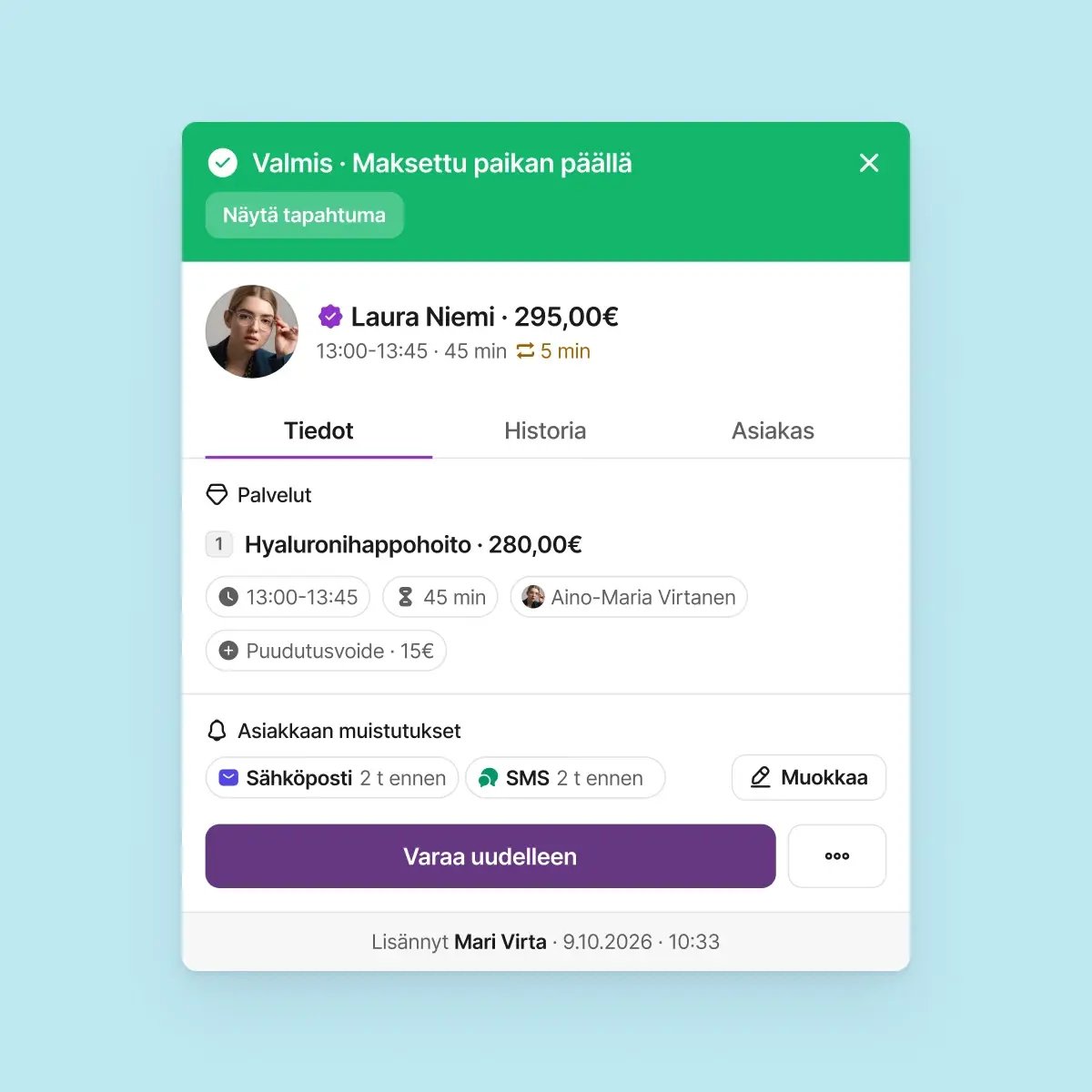 Rebooking