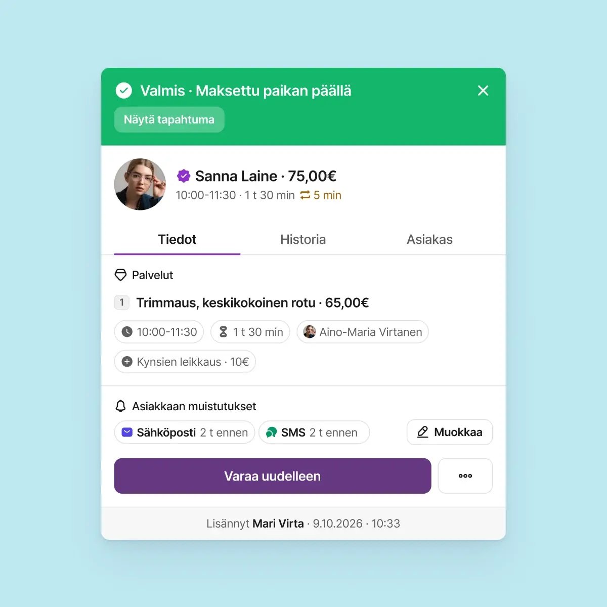 Rebooking